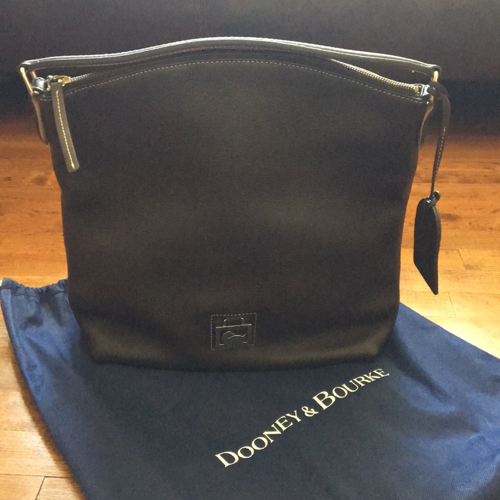 Dooney & Bourke brown tumbled leather purse